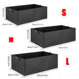 Durable Fabric Grow Bed  Round | Square | Breathable | 15 -100 Gallons