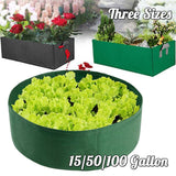 Durable Fabric Grow Bed  Round | Square | Breathable | 15 -100 Gallons