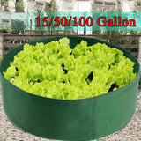 Durable Fabric Grow Bed  Round | Square | Breathable | 15 -100 Gallons