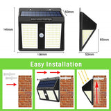 LEDs Solar Light PIR | Motion Sensor | Wall Lamp | Outdoor | Waterproof