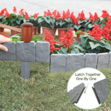 10Pcs Plastic Garden Fence | Flower Bed Border
