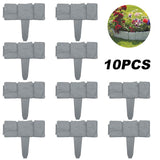 10Pcs Plastic Garden Fence | Flower Bed Border