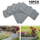 10Pcs Plastic Garden Fence | Flower Bed Border