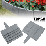 10Pcs Plastic Garden Fence | Flower Bed Border