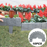 10Pcs Plastic Garden Fence | Flower Bed Border