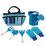 Kids Garden Tools Set | Tote Metal Wooden Handle | Beach Sandbox | Early Learning Guide
