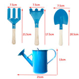 Kids Garden Tools Set | Tote Metal Wooden Handle | Beach Sandbox | Early Learning Guide