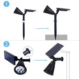 Solar LED Light for Outdoor with 7 Colors